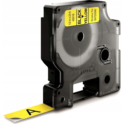 Dymo 45018 černý tisk/žlutý podklad, 7m, 12mm – Zbozi.Blesk.cz