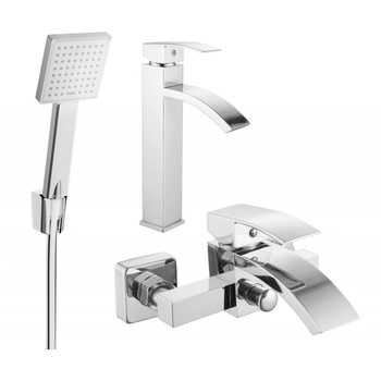 Mexen Libra R45 комплект за баня, хром - 745113R45-00 (745113R45-00)