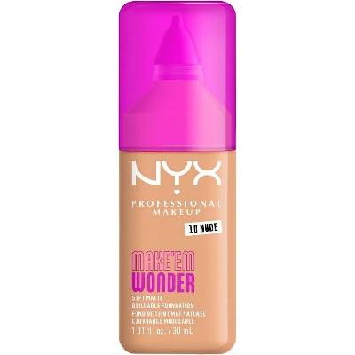 NYX Professional Makeup Make ‘Em Wonder lehký matující make-up 10 Nude 30 ml
