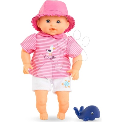 Corolle na kúpanie Baby Bath Océane Mon Premiere Poupon s modrými klipkajúcimi očami a veľrybou 30 cm