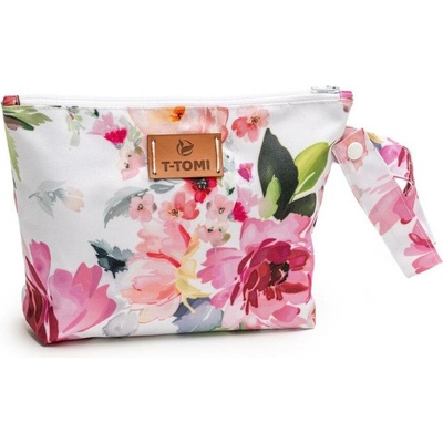 T-Tomi Taška Small Baggie Watercolor flowers