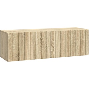 vidaXL Стенно монтиран ТВ шкаф 98 x 31 x 30 см Дъб сонома (898387)