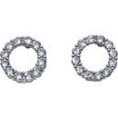 CrysTalp oceľové náušnice s kryštálmi Solitare 40277.CRY.E