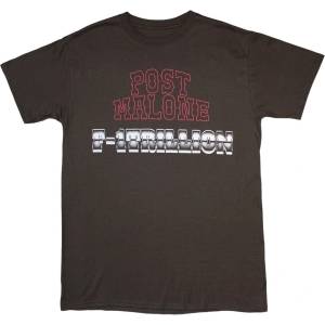 Post Malone F-1 Trillion Back Print Grey M Риза (POSTTS27MC02)