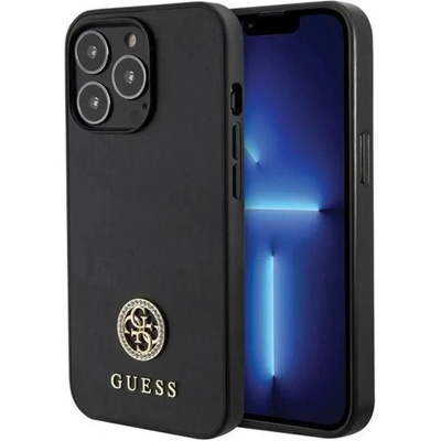 GUESS Калъф Guess Strass Metal Logo iPhone 13 Pro 6.1" - черен (3666339150662)