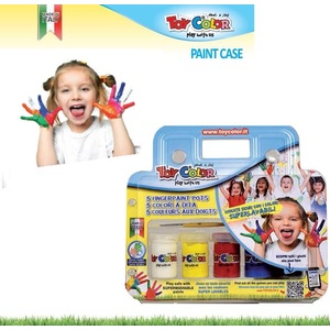 Toy Color Бои за рисуване с пръсти Toy Color 5 цвята