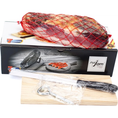 7 Hermanos Mini Jamón šunka s nožem a prkýnkem 1 kg – Zbozi.Blesk.cz