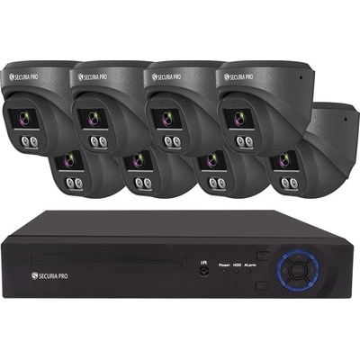 Securia Pro NVR8CHV4S-B DOME 8TB