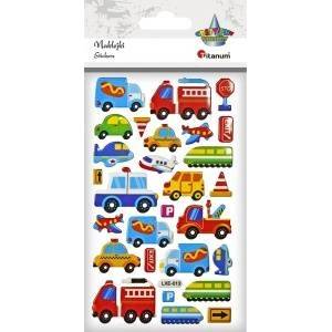 TITANUM Raised vehicle stickers, road signs 28pcs