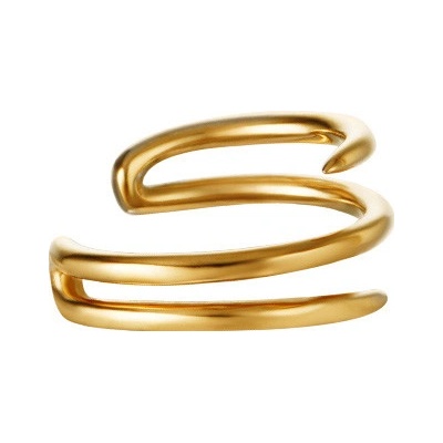 Ornamenti pozlacená na boltec Spiral gold OOR300055