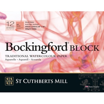St Cuthberts Mill Bockingford H. P. Block Скицник 12 41 x 31 cm 300 g White (T45130001011E)