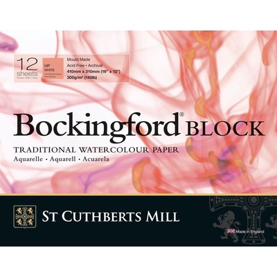 St Cuthberts Mill Bockingford H. P. Block Скицник 12 41 x 31 cm 300 g White (T45130001011E)
