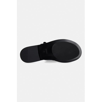 Guess чехли дамски кожени GRAYDEN (FLJGRY.LEA03.BLACK)