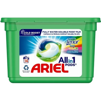Ariel С Ленор, капсули за пране, 14бр (80420303)