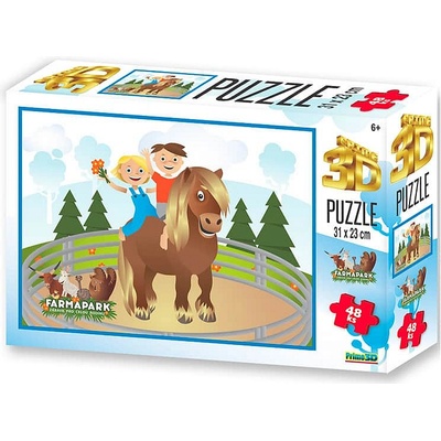 PRIME 3D 3D FARMAPARK KONÍK 48 dílků