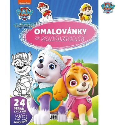Omalovánky se samolepkami Tlapková patrola
