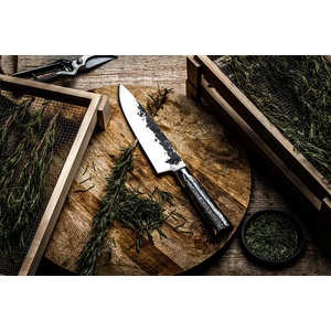 Forged Кухненски нож Forged - Ръчна изработка - японска стомана 440С - Холандия - Серия Intense - Chef 20.5 см
