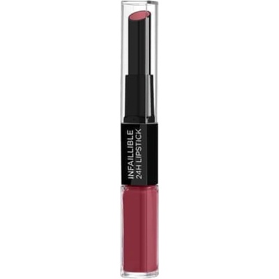 L'Oréal Paris Dlhotrvajúci rúž a lesk na pery 2v1 Infallible 24H Paris ian Nudes 804 Metro Proof Rose 6 ml
