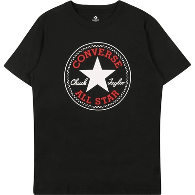 Converse Тениска 'Chuck' черно, размер 158-170