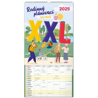 Rodinný plánovací XXL nástěnný 2025