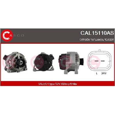 CASCO Alternátor CAL15110AS