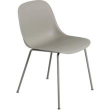 Muuto Fiber Side Chair Tube Base sivá