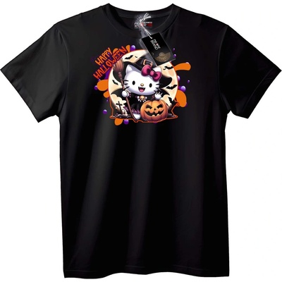 NOONEBRAND Тениска Hello Kitty Halloween Вещица - 5XL, Black