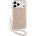 GUESS Калъф Guess IML Flowers Allover Electroplated with Pearl Strap MagSafe за iPhone 17 Pro Max - Pink
