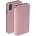 Krusell Pixbo 4 Card Slim Wallet Case - кожен калъф, тип портфейл за iPhone XS, iPhone X (розов)