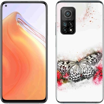 Pouzdro mmCase Gelové Xiaomi Mi 10T Pro 5G - černobílý motýl