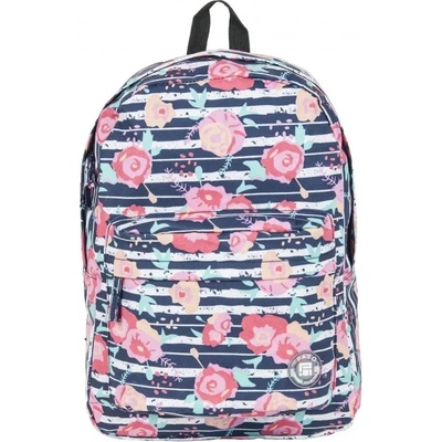 PASO Ученическа тинейджърска раница PASO Vintage - Stripe Rose