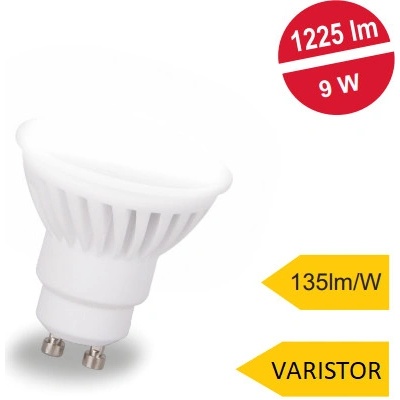 LED21 LED žárovka GU10 9W keramická 230V neutrální bílá