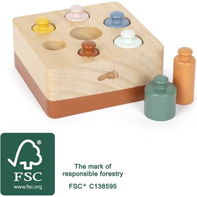 small foot Montessori vkladačka s valčekmi