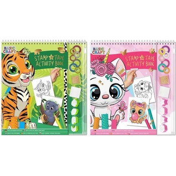 Moxy Книжка с дейности, с печати и цветно тиксо, асорти, опа (6605330186)