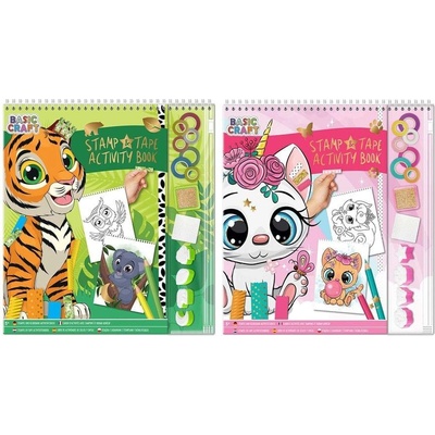 Moxy Книжка с дейности, с печати и цветно тиксо, асорти, опа (6605330186)