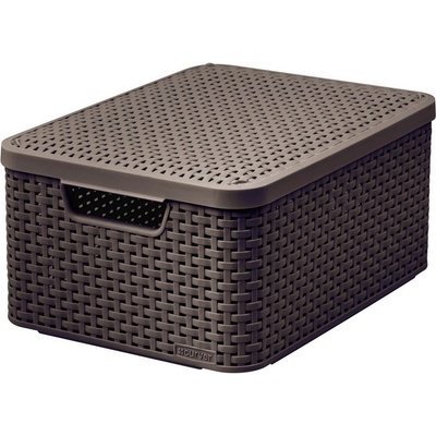 CURVER ULOZNY BOX STYLE M HNEDY S VEKOM, 205847