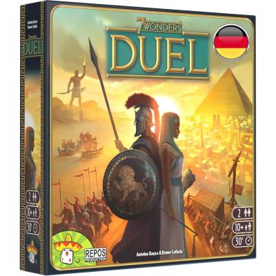 Asmodee | UNbox Now | Repos Production | 7 Wonders Duel | Basic game | Connoisseur game | Strategy game | 2 players | From 10+ years | 30+ minutes | German - 692423