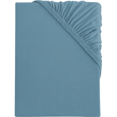 s.Oliver Bi-elastické žerzejové prostěradlo tyrkysové 180-200x200