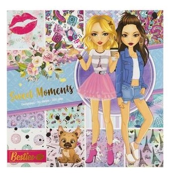 Image 1 of Grafix Блок дизайнерска хартия Sweet Moments, 20 листа (140005 x 1)