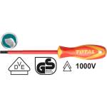 TOTAL Отвертка VDE 1000 V, CR-V, TOTAL INDUSTRIAL, SL 6.5 x 150 (TL IND THTIS6150)