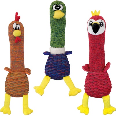 Kong mix hračiek Káčer/Sliepky/Tukan 1 ks