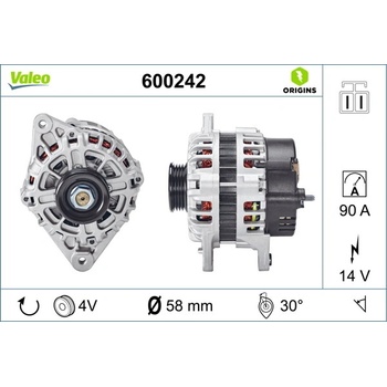 generátor VALEO 600242