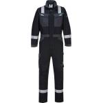 Portwest modaflame wx3 fr503 / Огнеупорен светлоотразителен гащеризон, еластичен - черен xl (fr503bkrxl)