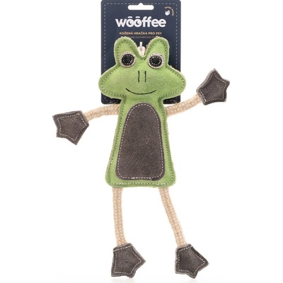 Wooffee pravá kože žabka s provazy 29 cm