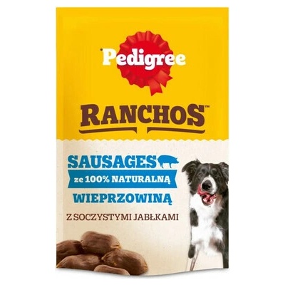 PEDIGREE Ranchos Sausages 100% vepřové přírodní pamlsky pro psy 60 g