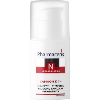 Pharmaceris N-Neocapillaries Capinion K 1% posilující krém na popraskané žilky pro urychlení regenerace (Cream with Vitamin K) 30 ml
