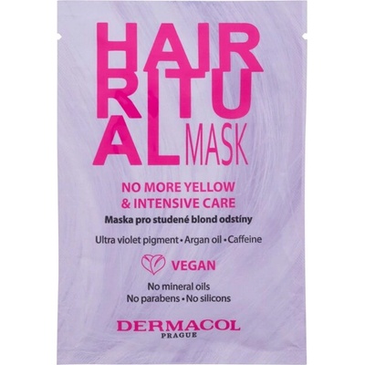 Dermacol Hair Ritual No More Yellow Mask от Dermacol за Жени Маска за коса 15мл