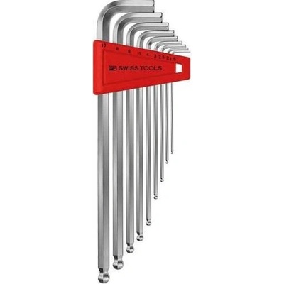 PB Swiss Tools sada klíčů imbusových zástrčných 1,5-10 mm v plastovém držáku, 9 ks PB 212.LH-10