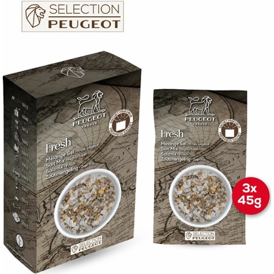 Peugeot Zmes so soľou, bylinkami a citrusmi Fresh, 3 × 45 g 46972