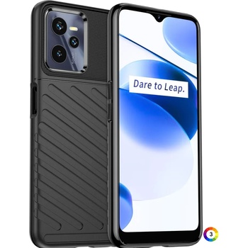 Image 1 of OPPO Realme C35 Удароустойчив Twill Texture Калъф и Протектор